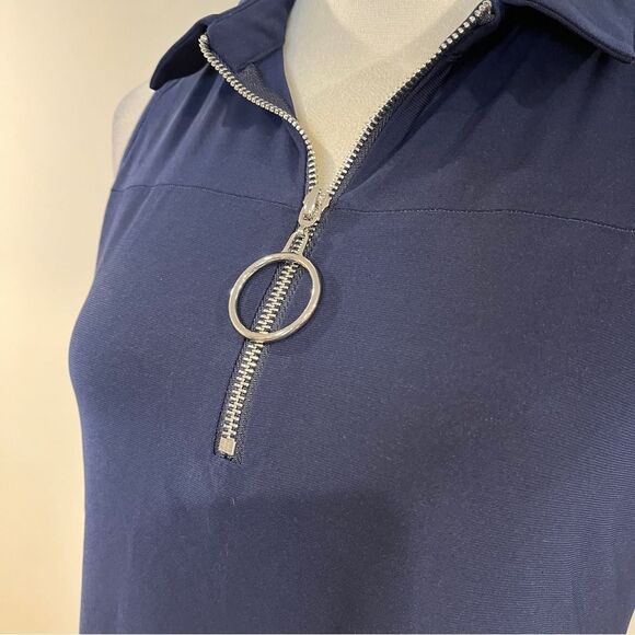 MSK navy sleeveless a-line dress - Picture 3 of 13